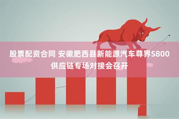 股票配资合同 安徽肥西县新能源汽车尊界S800供应链专场对接会召开