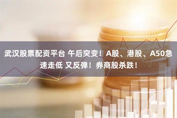 武汉股票配资平台 午后突变！A股、港股、A50急速走低 又反弹！券商股杀跌！